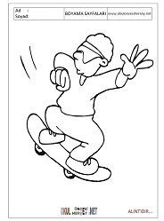 Kaykay boyama sayfaları